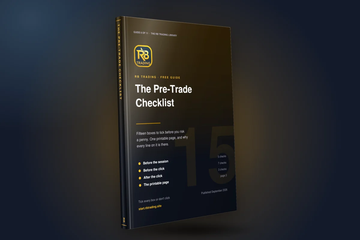Cover of The Pre-Trade Checklist, an RB Trading guide